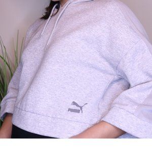 Puma Cropped Short Sleeve Hoodie